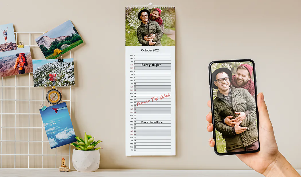 Personalised Kitchen Calendar
